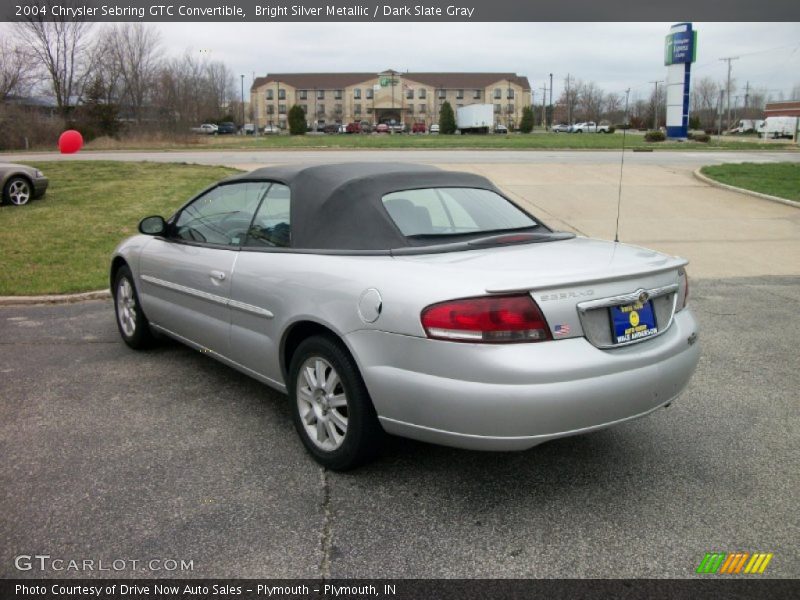 Bright Silver Metallic / Dark Slate Gray 2004 Chrysler Sebring GTC Convertible