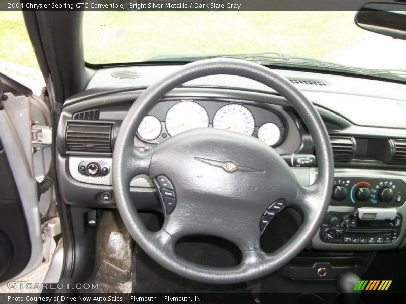 Bright Silver Metallic / Dark Slate Gray 2004 Chrysler Sebring GTC Convertible