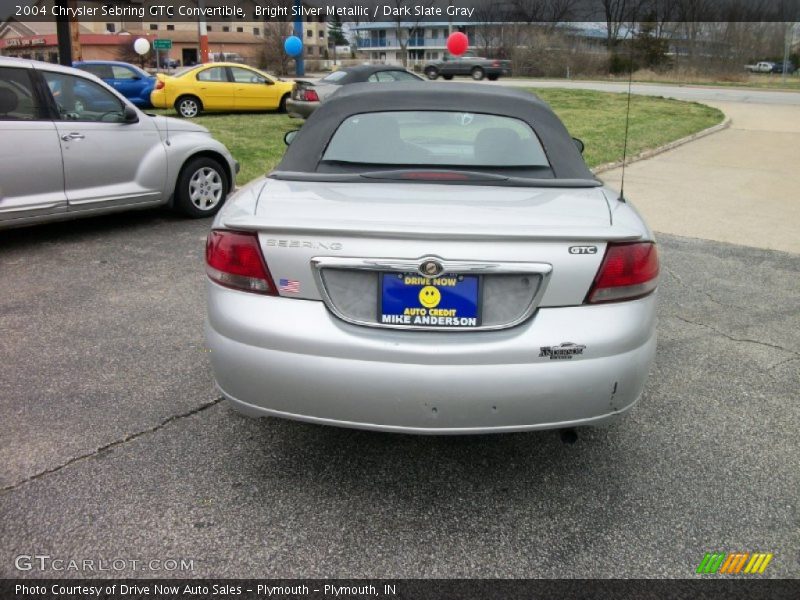 Bright Silver Metallic / Dark Slate Gray 2004 Chrysler Sebring GTC Convertible