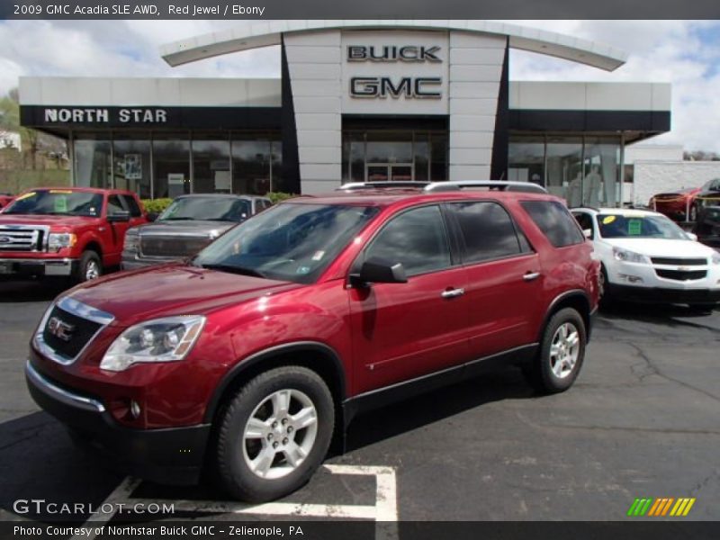 Red Jewel / Ebony 2009 GMC Acadia SLE AWD