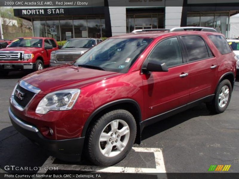 Red Jewel / Ebony 2009 GMC Acadia SLE AWD