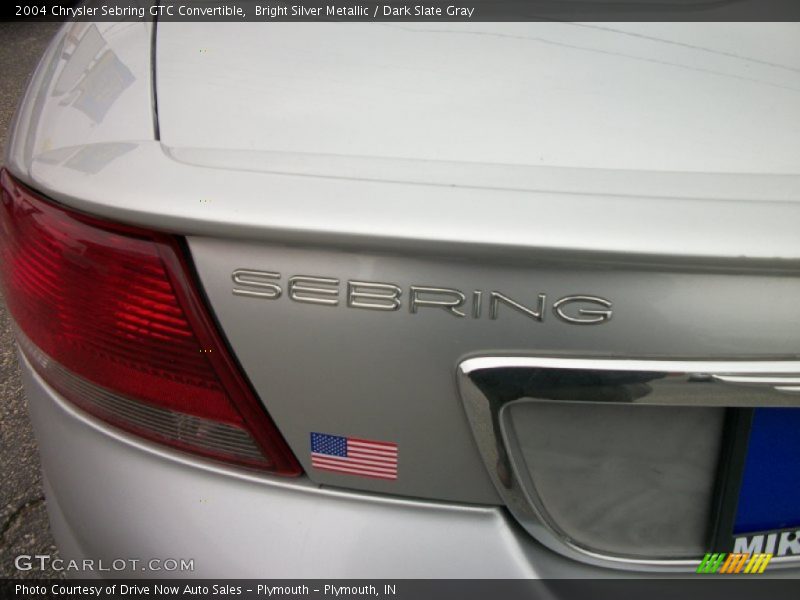 Bright Silver Metallic / Dark Slate Gray 2004 Chrysler Sebring GTC Convertible