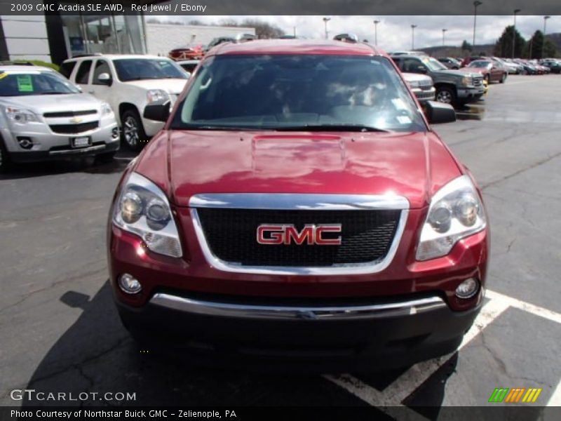 Red Jewel / Ebony 2009 GMC Acadia SLE AWD