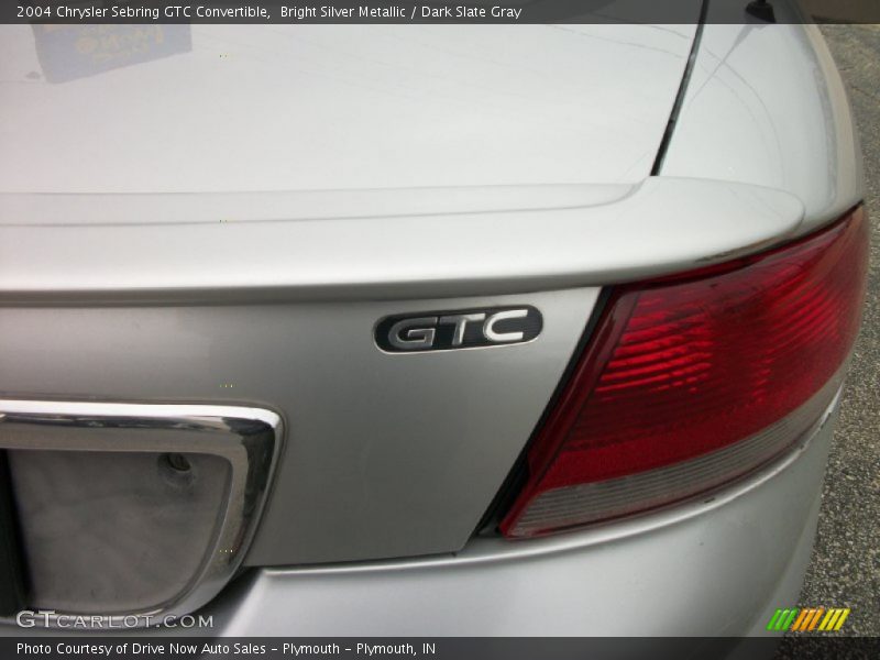 Bright Silver Metallic / Dark Slate Gray 2004 Chrysler Sebring GTC Convertible