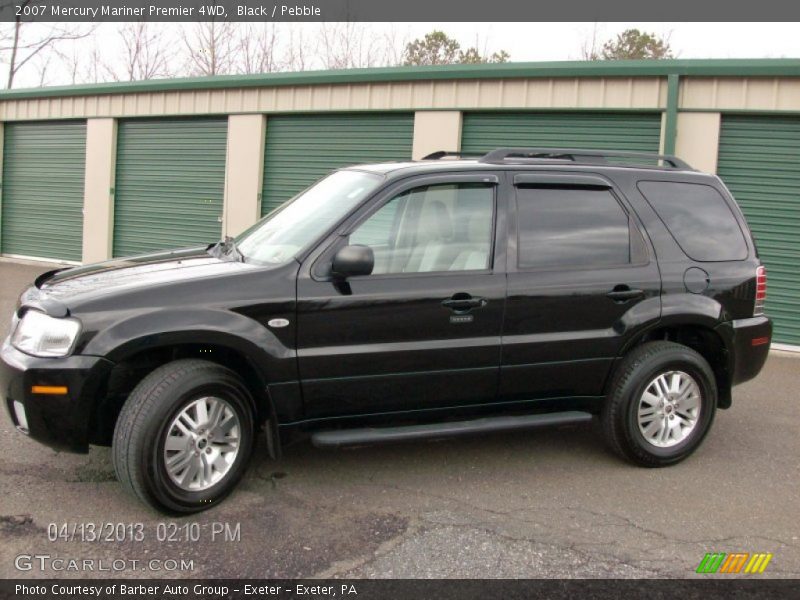 Black / Pebble 2007 Mercury Mariner Premier 4WD