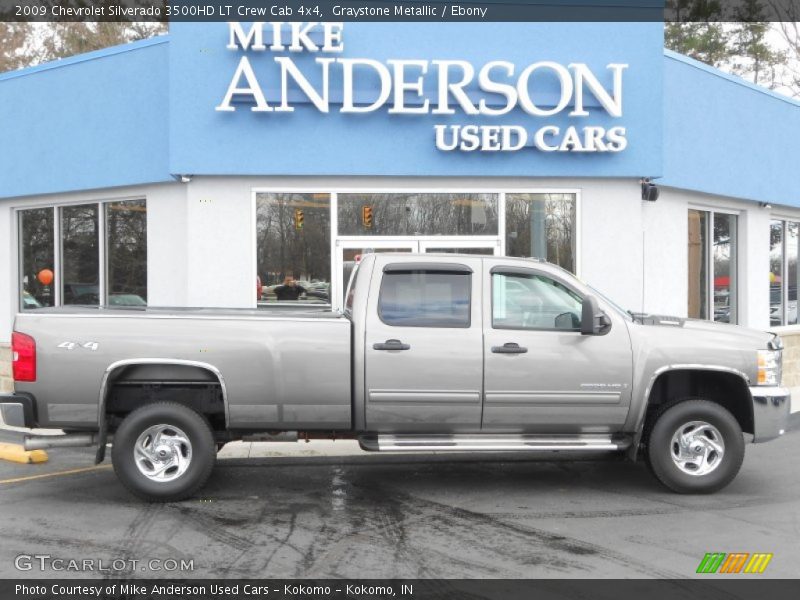 Graystone Metallic / Ebony 2009 Chevrolet Silverado 3500HD LT Crew Cab 4x4