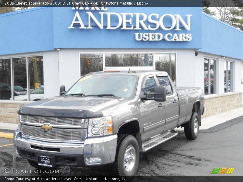Graystone Metallic / Ebony 2009 Chevrolet Silverado 3500HD LT Crew Cab 4x4