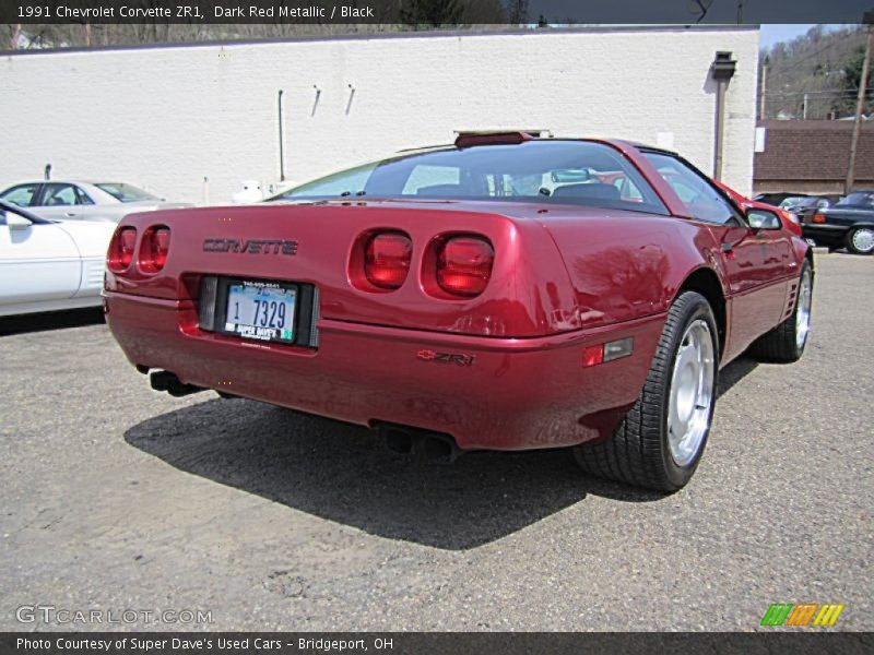 Dark Red Metallic / Black 1991 Chevrolet Corvette ZR1