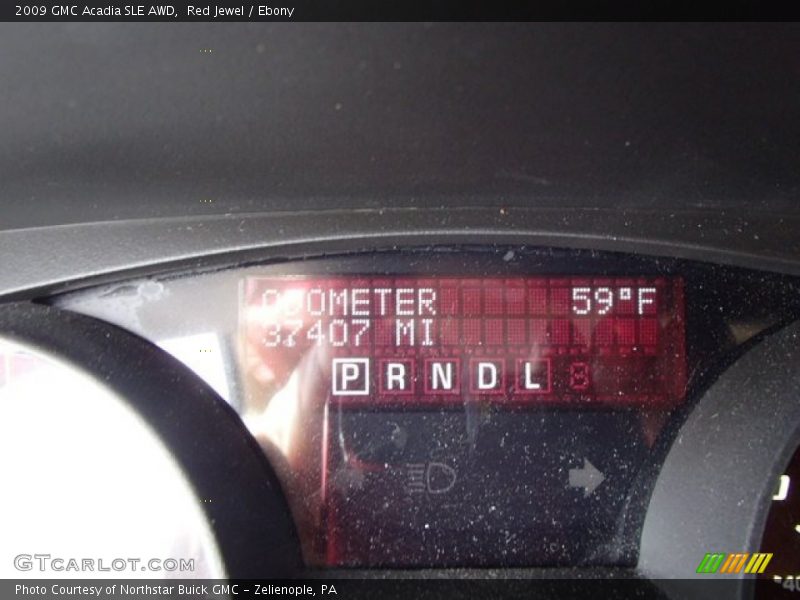 Red Jewel / Ebony 2009 GMC Acadia SLE AWD
