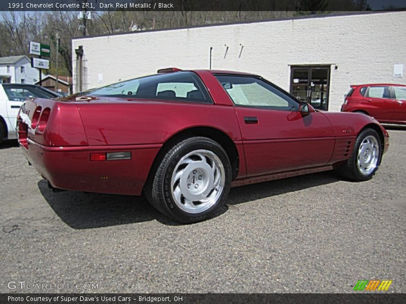 Dark Red Metallic / Black 1991 Chevrolet Corvette ZR1