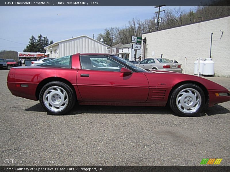Dark Red Metallic / Black 1991 Chevrolet Corvette ZR1
