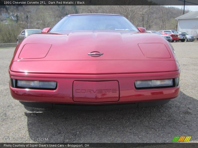Dark Red Metallic / Black 1991 Chevrolet Corvette ZR1