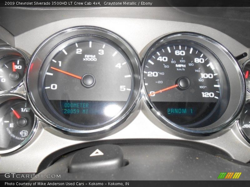 Graystone Metallic / Ebony 2009 Chevrolet Silverado 3500HD LT Crew Cab 4x4