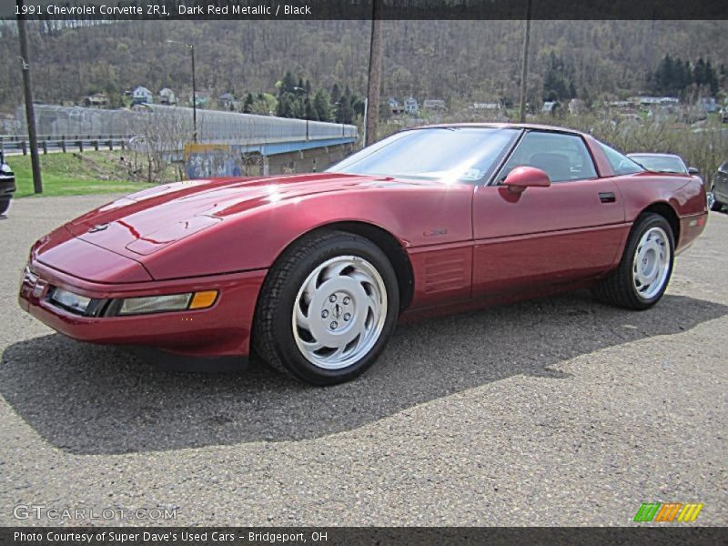 Dark Red Metallic / Black 1991 Chevrolet Corvette ZR1