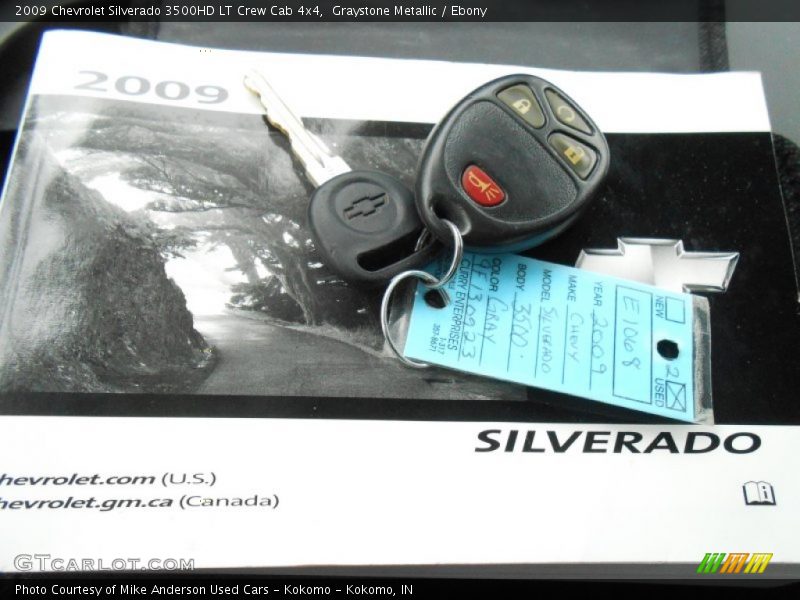 Graystone Metallic / Ebony 2009 Chevrolet Silverado 3500HD LT Crew Cab 4x4