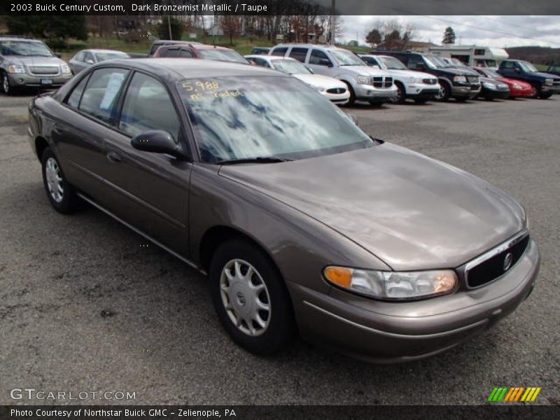 Dark Bronzemist Metallic / Taupe 2003 Buick Century Custom