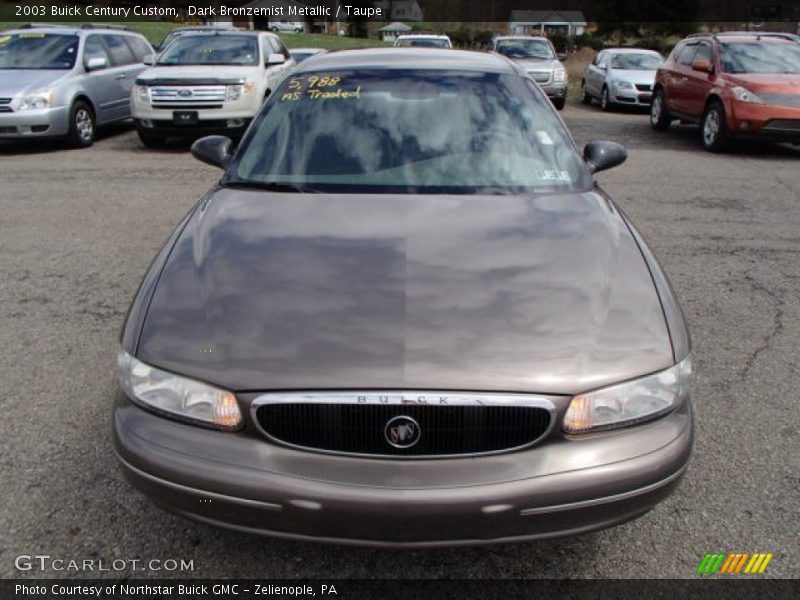 Dark Bronzemist Metallic / Taupe 2003 Buick Century Custom