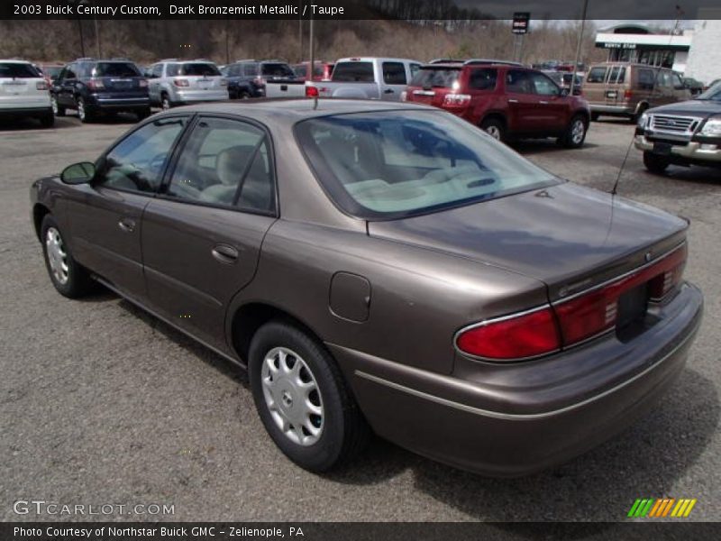 Dark Bronzemist Metallic / Taupe 2003 Buick Century Custom
