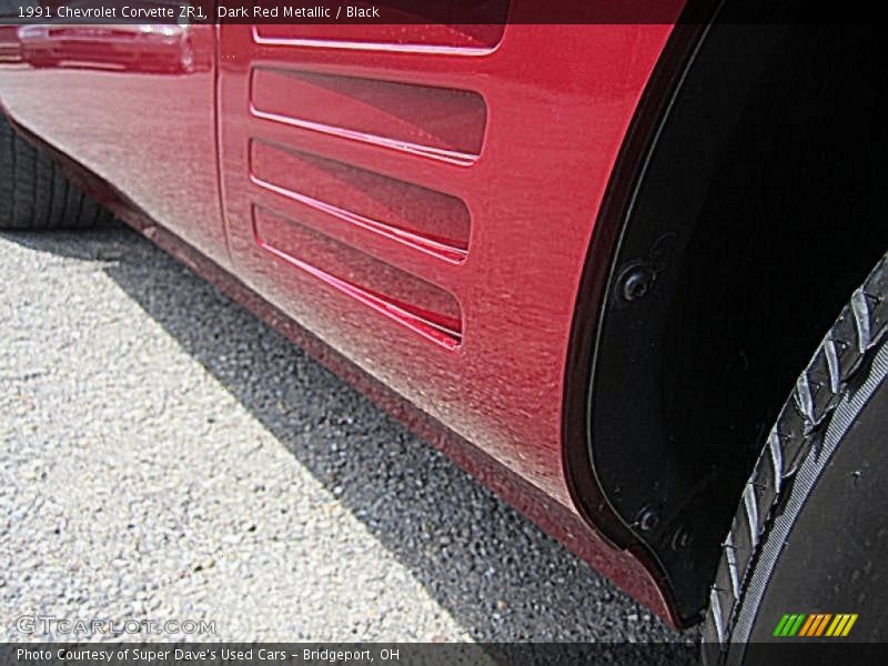Dark Red Metallic / Black 1991 Chevrolet Corvette ZR1