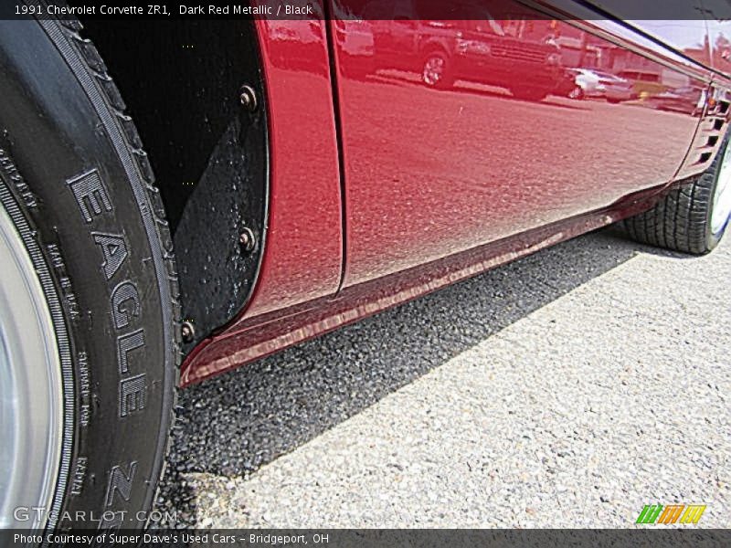 Dark Red Metallic / Black 1991 Chevrolet Corvette ZR1