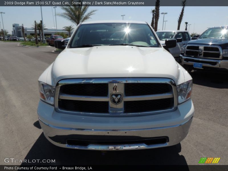 Stone White / Dark Slate/Medium Graystone 2009 Dodge Ram 1500 SLT Quad Cab