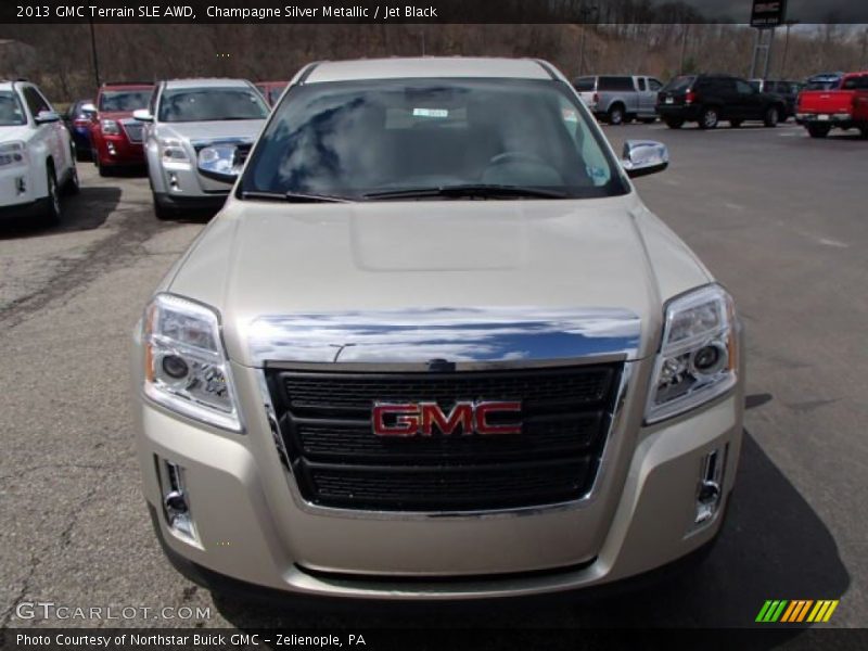 Champagne Silver Metallic / Jet Black 2013 GMC Terrain SLE AWD