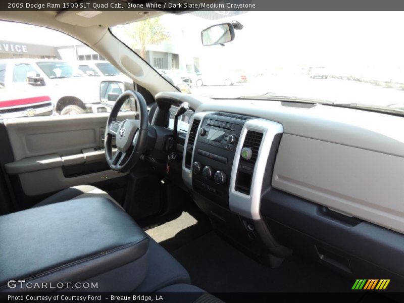 Stone White / Dark Slate/Medium Graystone 2009 Dodge Ram 1500 SLT Quad Cab