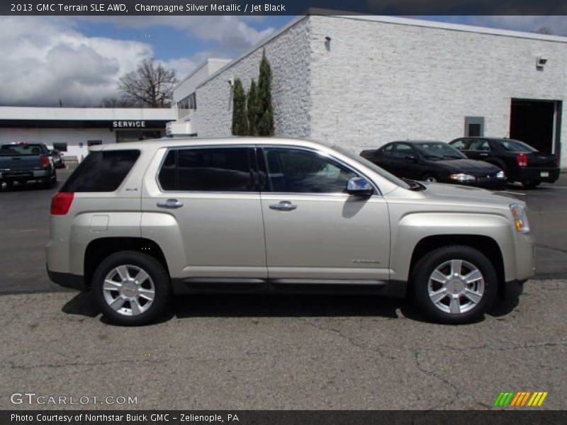 Champagne Silver Metallic / Jet Black 2013 GMC Terrain SLE AWD