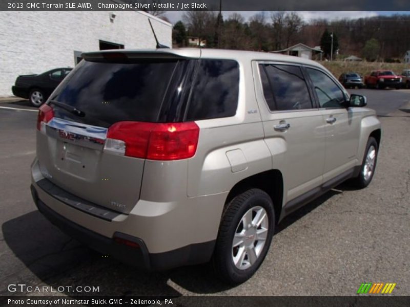 Champagne Silver Metallic / Jet Black 2013 GMC Terrain SLE AWD