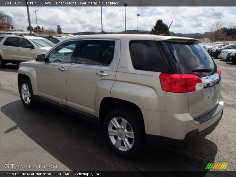Champagne Silver Metallic / Jet Black 2013 GMC Terrain SLE AWD