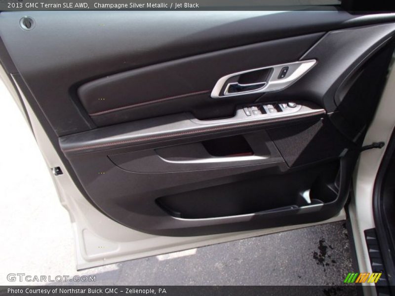 Champagne Silver Metallic / Jet Black 2013 GMC Terrain SLE AWD