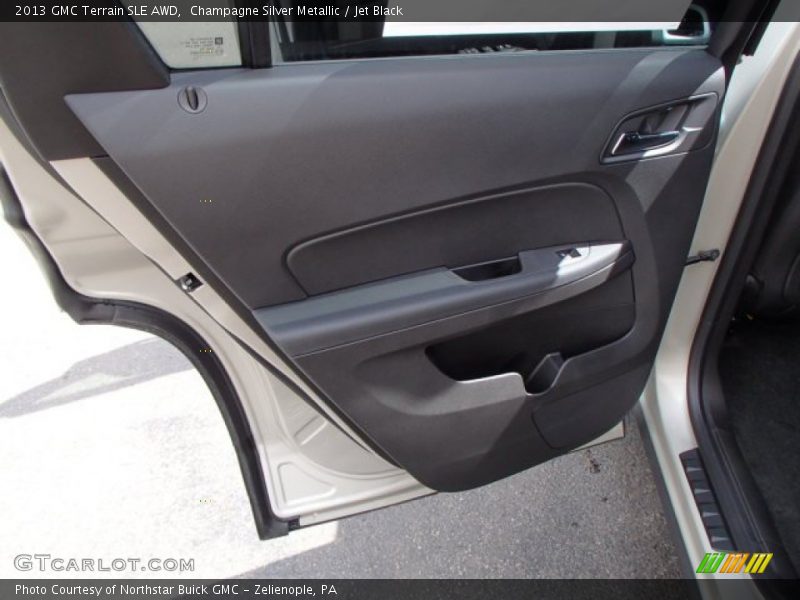 Champagne Silver Metallic / Jet Black 2013 GMC Terrain SLE AWD