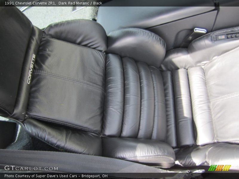 Dark Red Metallic / Black 1991 Chevrolet Corvette ZR1