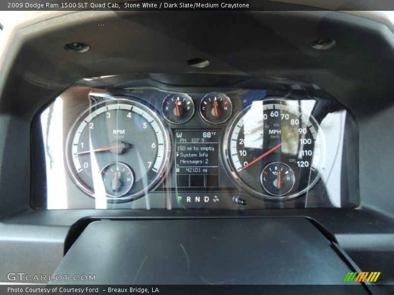 Stone White / Dark Slate/Medium Graystone 2009 Dodge Ram 1500 SLT Quad Cab