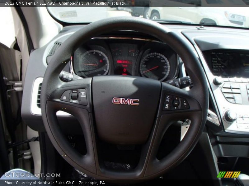 Champagne Silver Metallic / Jet Black 2013 GMC Terrain SLE AWD