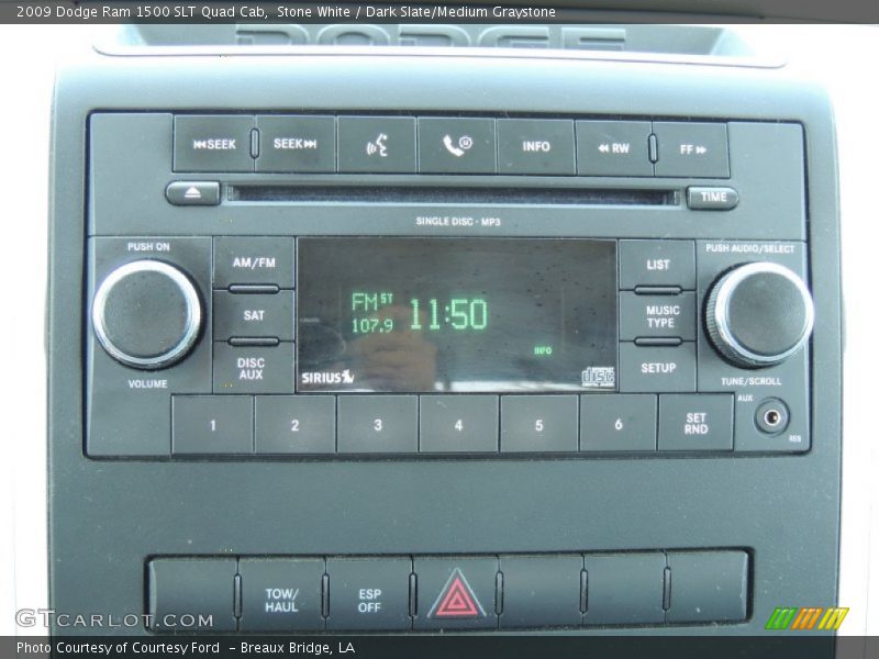 Audio System of 2009 Ram 1500 SLT Quad Cab
