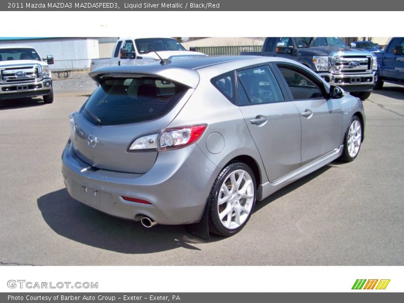 Liquid Silver Metallic / Black/Red 2011 Mazda MAZDA3 MAZDASPEED3