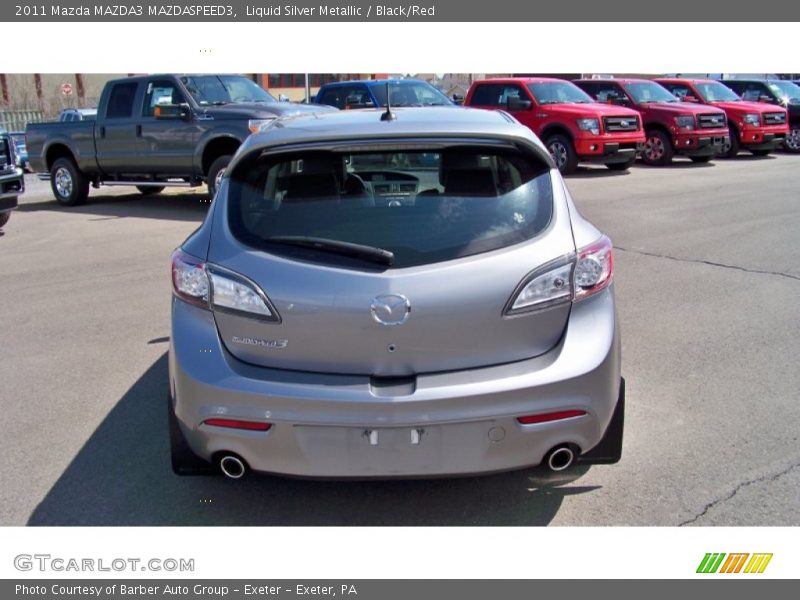 Liquid Silver Metallic / Black/Red 2011 Mazda MAZDA3 MAZDASPEED3