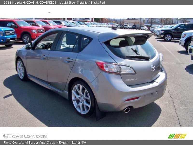 Liquid Silver Metallic / Black/Red 2011 Mazda MAZDA3 MAZDASPEED3