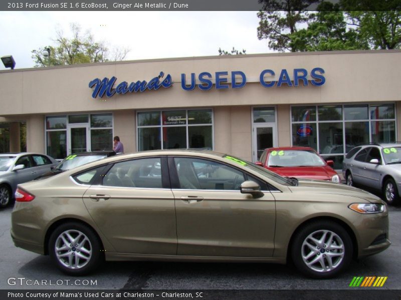 Ginger Ale Metallic / Dune 2013 Ford Fusion SE 1.6 EcoBoost