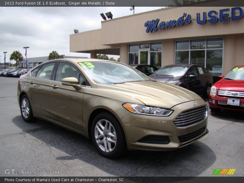 Ginger Ale Metallic / Dune 2013 Ford Fusion SE 1.6 EcoBoost