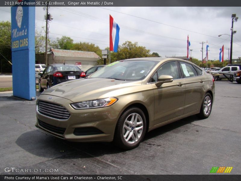 Ginger Ale Metallic / Dune 2013 Ford Fusion SE 1.6 EcoBoost