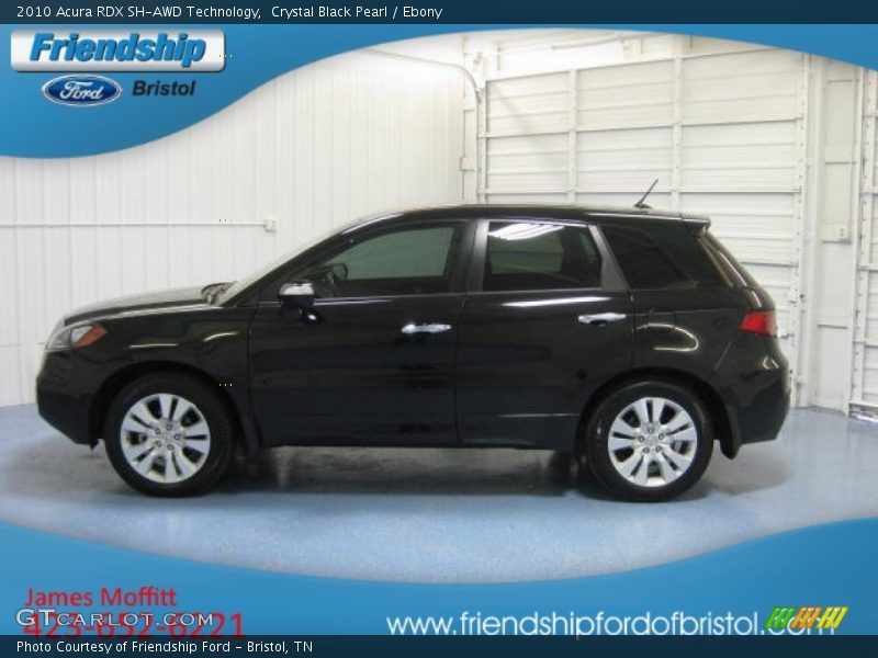 Crystal Black Pearl / Ebony 2010 Acura RDX SH-AWD Technology