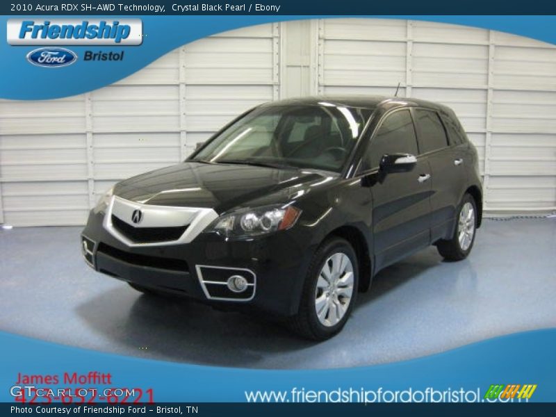 Crystal Black Pearl / Ebony 2010 Acura RDX SH-AWD Technology