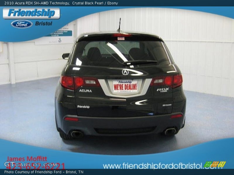 Crystal Black Pearl / Ebony 2010 Acura RDX SH-AWD Technology