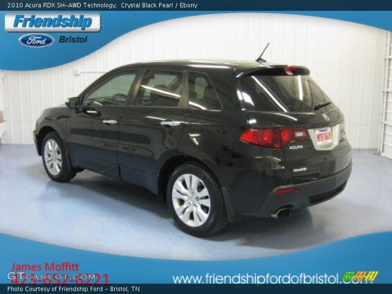 Crystal Black Pearl / Ebony 2010 Acura RDX SH-AWD Technology