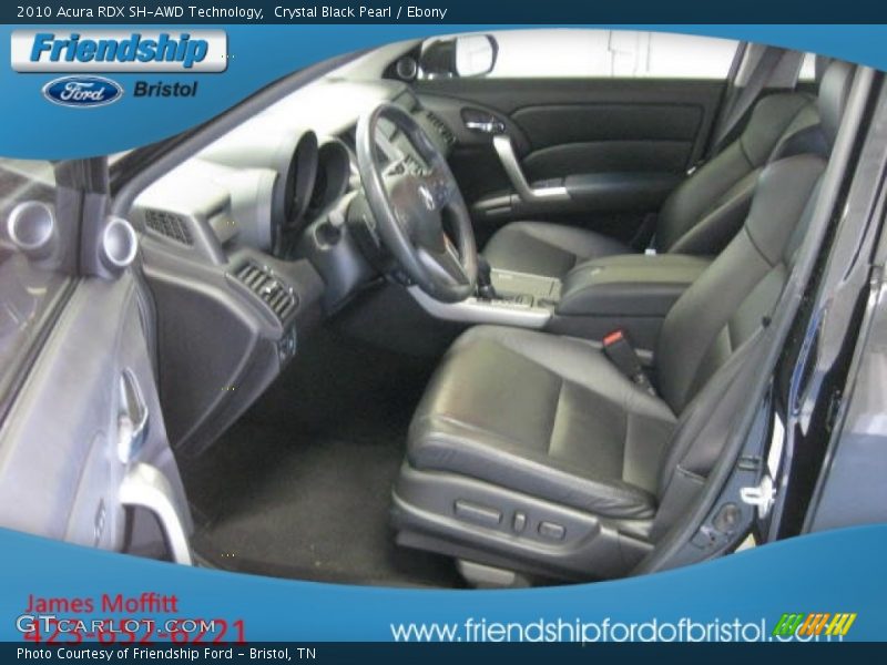 Crystal Black Pearl / Ebony 2010 Acura RDX SH-AWD Technology
