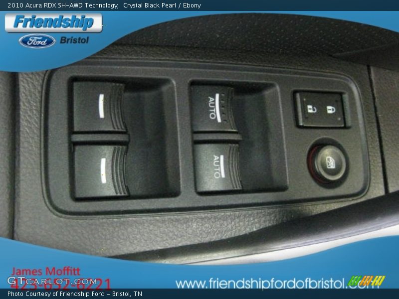 Crystal Black Pearl / Ebony 2010 Acura RDX SH-AWD Technology