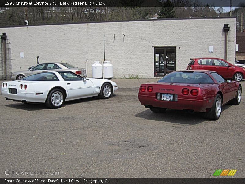 Dark Red Metallic / Black 1991 Chevrolet Corvette ZR1