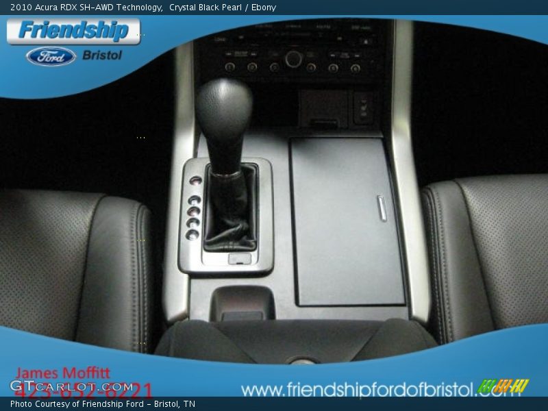 Crystal Black Pearl / Ebony 2010 Acura RDX SH-AWD Technology